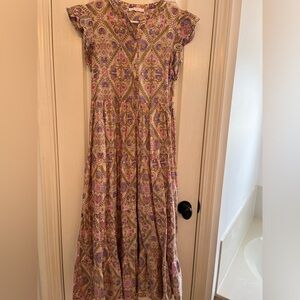 Karlie Floral Button-Down Blouse in Pink and Purple